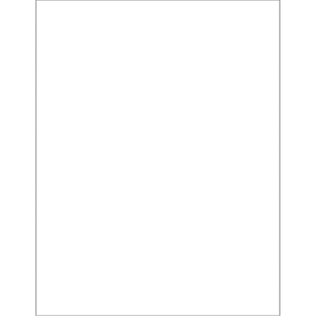 Officespace 8.5 x 11 in. White Rectangle Laser Labels, 100PK OF2194666
